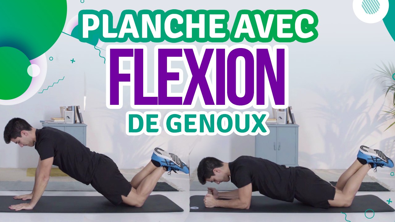 Planche avec flexion de genoux - Santé Physique