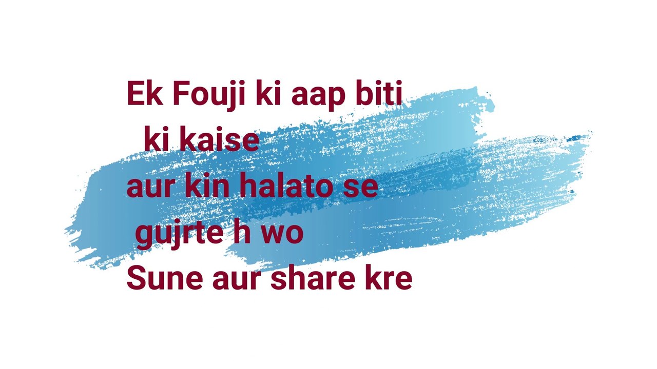 FIRST VIDEO FOR INDIAN ARMY || POEM BY A FAUJI || PAIN OF AN INDIAN ARMY SOLDIER || I M HACKER