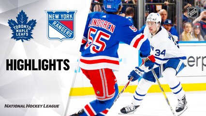 NHL Highlights | Maple Leafs @ Rangers 12/20/19