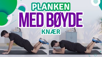 Planken med bøyde knær - Trenings Glede