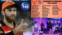 IPL 2020 Sunrisers Hyderabad Full Squad ! || Oneindia Telugu