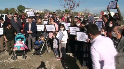 Çöp tesisine ‘Maskeli’ protesto
