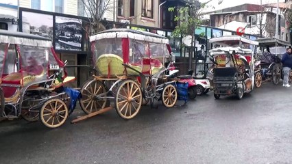 Büyükada’da ‘Fayton Bekleme Meydanı’ temizleniyor