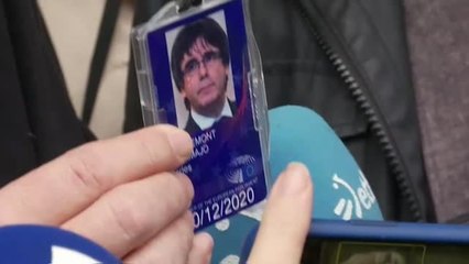 Puigdemont: "Mi deseo es visitar Cataluña muy pronto"