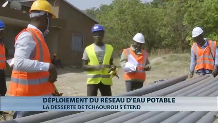 La desserte  en eau potable s'étend à la Commune de Tchaourou