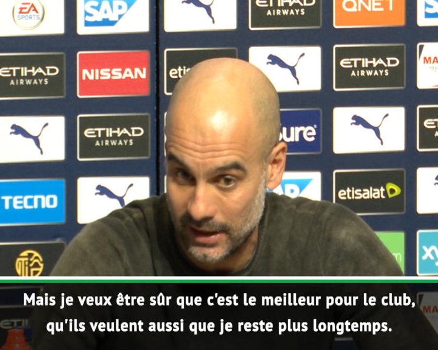 Man City - Guardiola : "J'aimerais rester le plus longtemps possible"