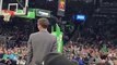 Basket-Ball - NBA - Brad Stevens getting the Boston crowd hyped before calling Tacko Fall to check in is awesome
