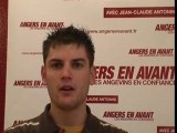 François, soutien jeune d'Angers en avant avec JC Antonini