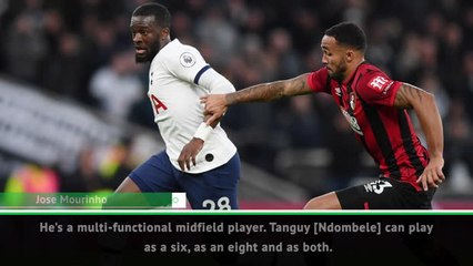 Mourinho praises 'multi-functional' midfielder Ndombele