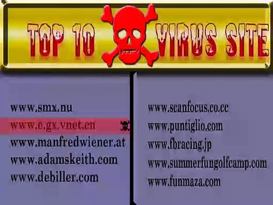 Top 10 Virus Sites.avi-YwTHjguyf2Y