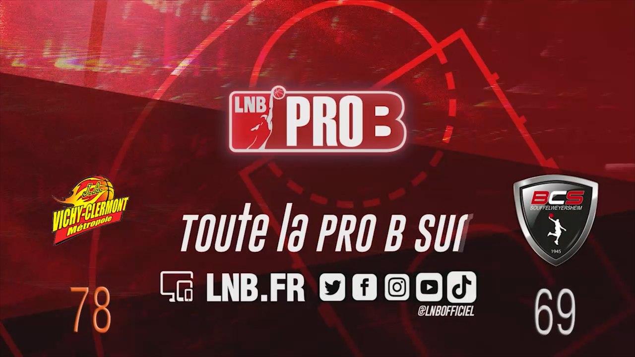 PRO B : Vichy-Clermont vs Souffelweyersheim (J11)