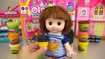 Baby doll Ice cream play doh toys play