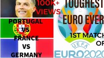 UEFA EURO 2020-FIRST MATCH OF EURO 2020|CR7 VS FRANCE VS GERMANY|