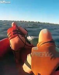 Sauvetage en pleine mer d'une ado tombée d'un pont !