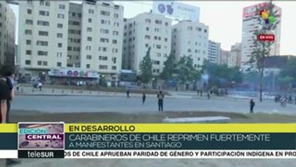 Chile: carabineros reprimen con alto nivel de agresividad a ciudadanos