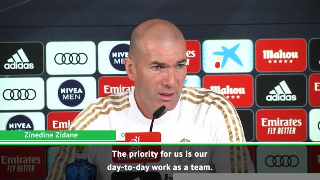 Zidane insists La Liga the priority for Real Madrid