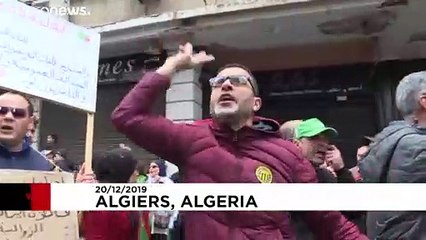 Cezayir'de cumhurbaşkanlığı seçimleri protesto edildi