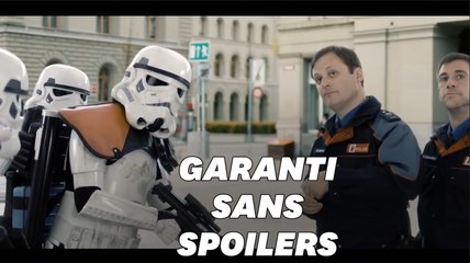 Dans sa carte de vœux, la police de Berne mêle Stormtroopers et stationnement interdit