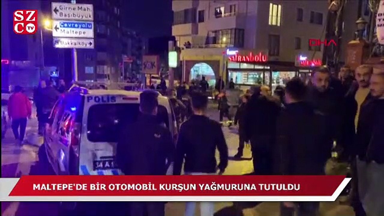 Maltepe’de otomobil kurşun yağmuruna tutuldu: Yaralılar var