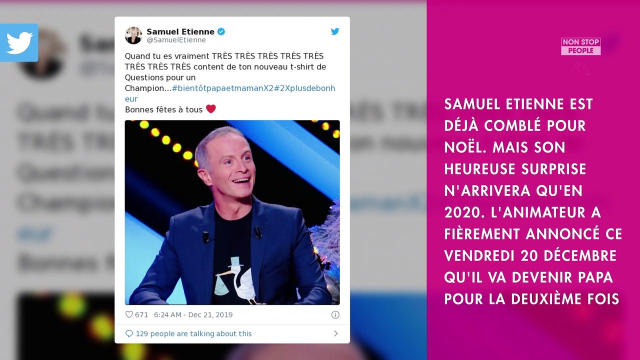 Samuel Etienne : l'animateur va être papa pour la deuxième fois