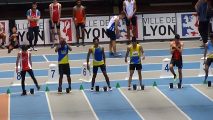 21/12/2019, Lucien au Meeting de Lyon ( nouveau record perso au 60m ( 7.56 )