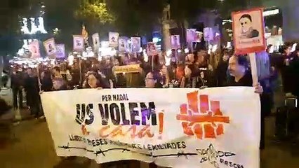 Marxa de torxes a Barcelona (2)