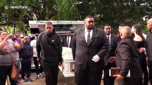 South African gang boss Rashied Staggie’s funeral attended by hundreds of mourners in crimeridden Manenberg