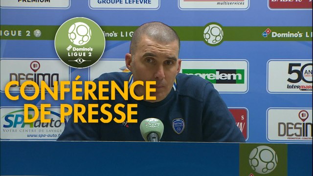 Conférence de presse ESTAC Troyes - AC Ajaccio (2-1) : Laurent BATLLES (ESTAC) - Olivier PANTALONI (ACA) - 2019/2020