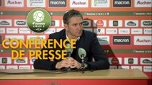 Conférence de presse RC Lens - Chamois Niortais (1-0) : Philippe  MONTANIER (RCL) - Pascal PLANCQUE (CNFC) - 2019/2020