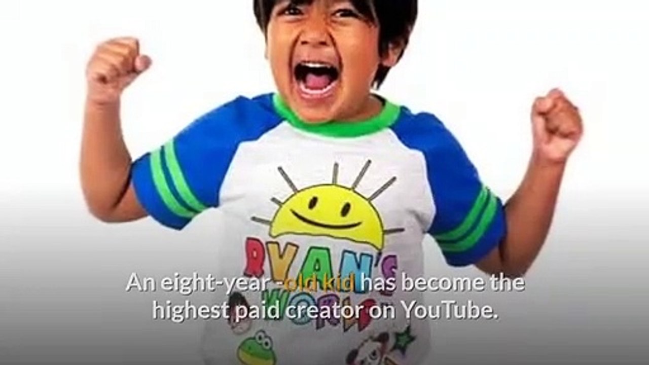 Eight-year-old Ryan Kaji becomes highest paid YouTuber of 2019