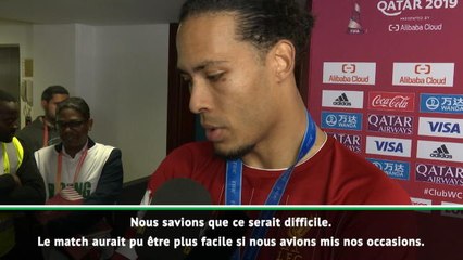 Finale - Van Dijk : ''Nous étions venus pour gagner''