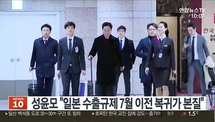 성윤모 "일본 수출규제 7월 이전 복귀가 본질"