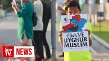 Muslim group stages silent protest against China