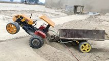 Homemade hmt tractor with trolly