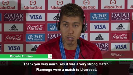 Flamengo were a match for Liverpool - Firmino