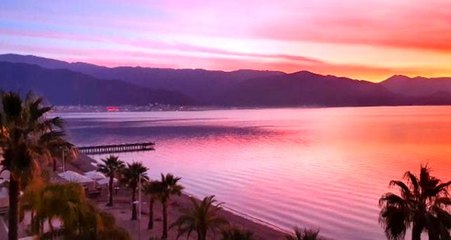 Marmaris'te gün doğumu güzelliği objektiflere yansıdı