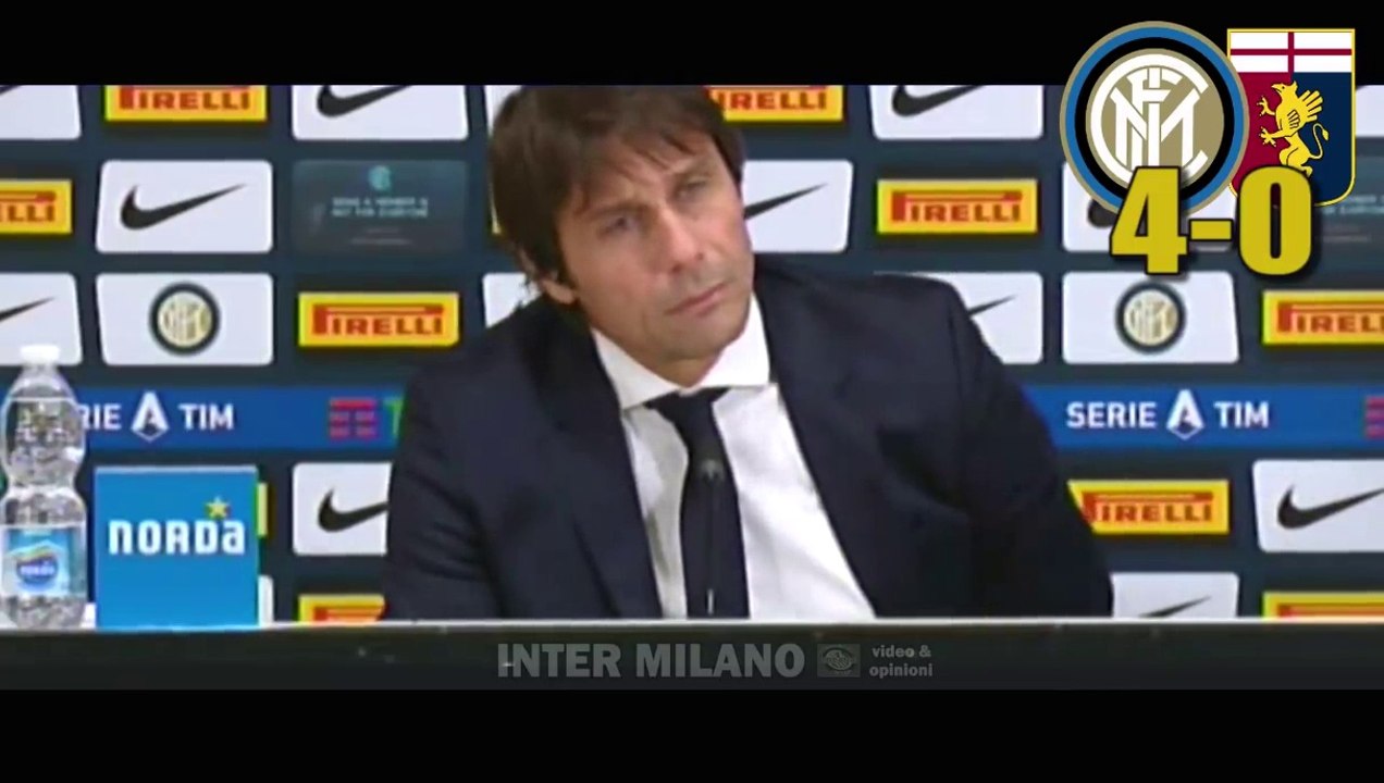 INTER-GENOA 4-0: CONFERENZA STAMPA di ANTONIO CONTE NEL POST PARTITA - INTEGRALE