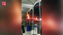 Los Angeles havalimanında korkutan yangın