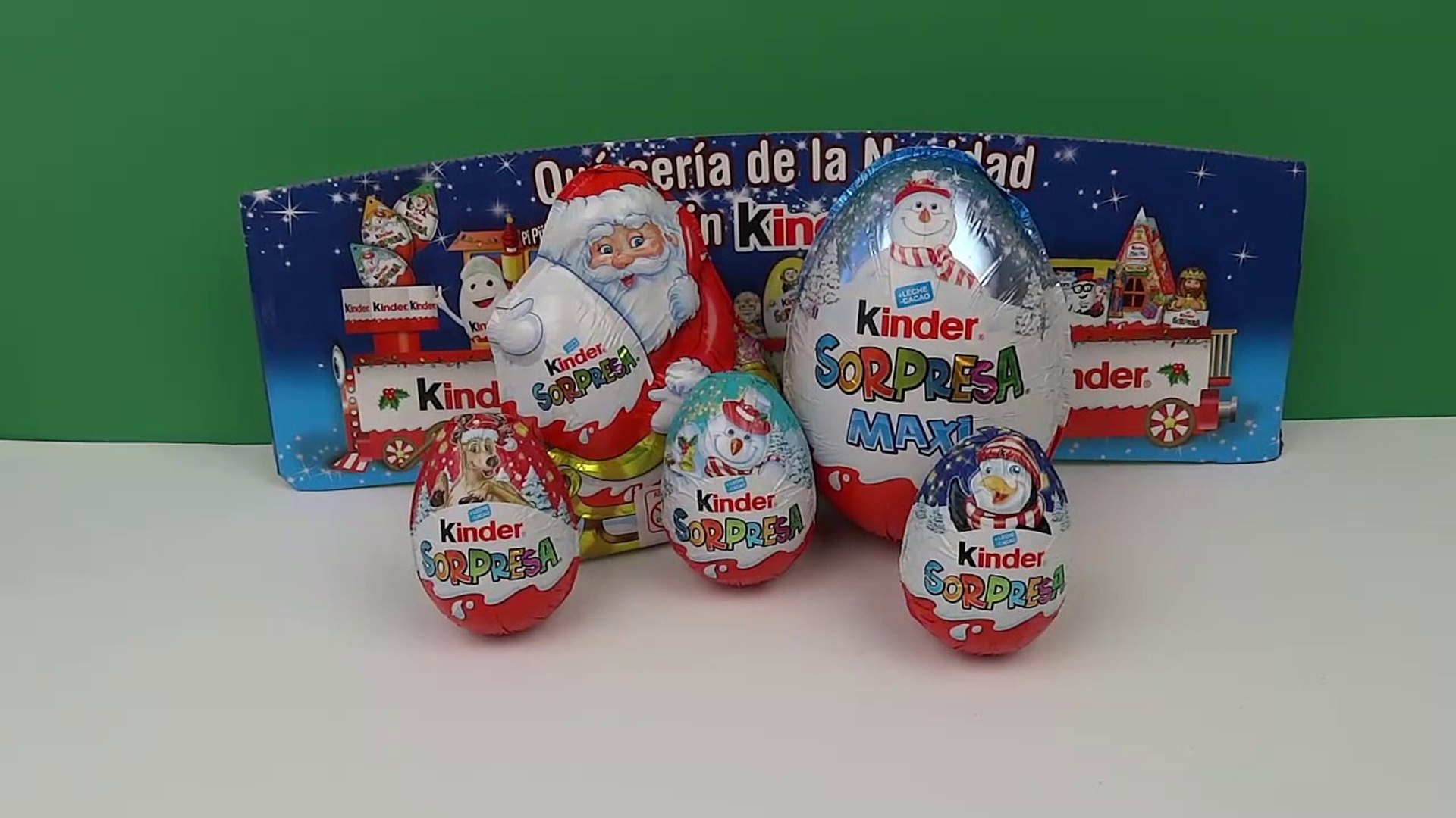 Oeufs Surprise Kinder Maxi de Noël Christmas Kinder Surprise Maxi Eggs  Huevos Sorpresa de Navidad - video Dailymotion