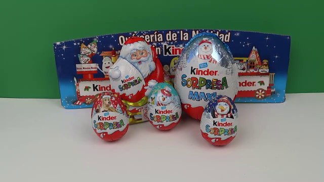 CHRISTMAS KINDER SURPRISE MAXI EGGS TOYS FOR KIDS*HUEVOS SORPRESA DE NAVIDAD*