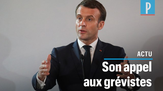 Réforme des retraites : Emmanuel Macron demande « une trêve » aux grèvistes