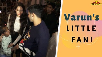Varun Dhawan and  Nora Fatehi 's sweet gestures towards their fans!