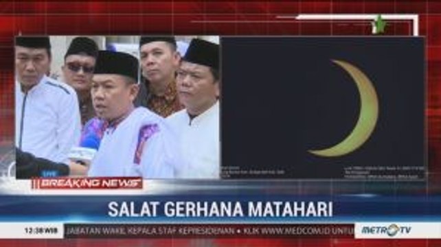 Masjid Raya KH Hasyim Asy'ari Gelar Salat Gerhana Matahari