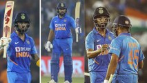 Ind vs wi 3rd odi |  Rohit Sharma, K L Rahul both are completed their half century