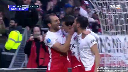 Justin Hoogma Goal HD - Utrecht 1 - 1 Feyenoord - 22.12.2019 (Full Replay)