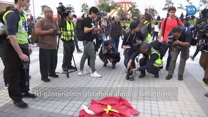 Hong Kong'da Uygur Protestosu