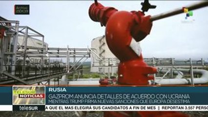 Gazprom da a conocer detalles del acuerdo alcanzado con Ucrania
