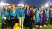 Children's choir sings new Pompey song at Fratton Park