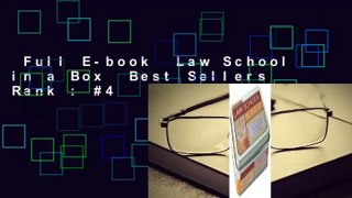 Full E-book  Law School in a Box  Best Sellers Rank : #4