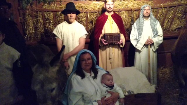 Jurbise. Succès pour la crèche vivante à Masnuy Saint Pierre. Vidéo Eric Ghislain